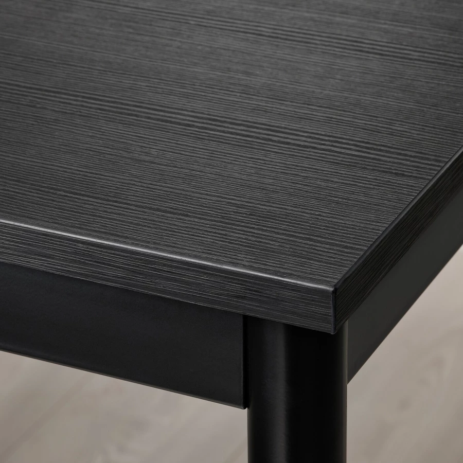 Стол и 4 стула - IKEA SANDSBERG/ADDE/САНДСБЕРГ/АДДЕ ИКЕА, 110х67 см, черный (изображение №3)