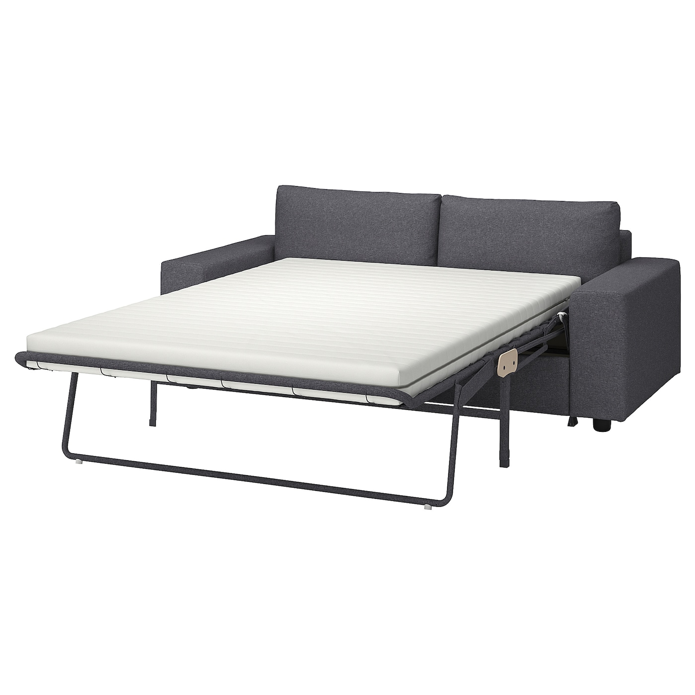 2-местный диван с широкими подлокотниками/Гуннаред средний серый - IKEA VIMLE, 98x204см, серый, ВИМЛЕ ИКЕА
