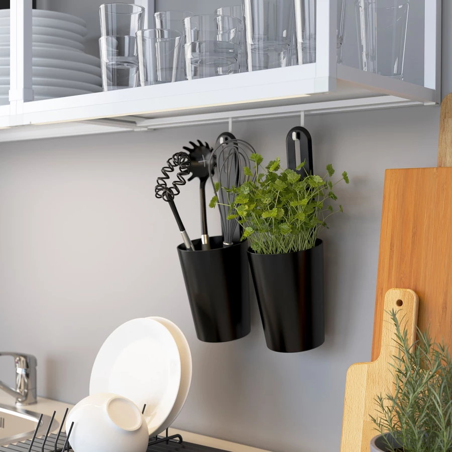 Готовая кухня - ENHET IKEA/ ЭНХЕТ ИКЕА, 185х75 см,  белый (изображение №7)