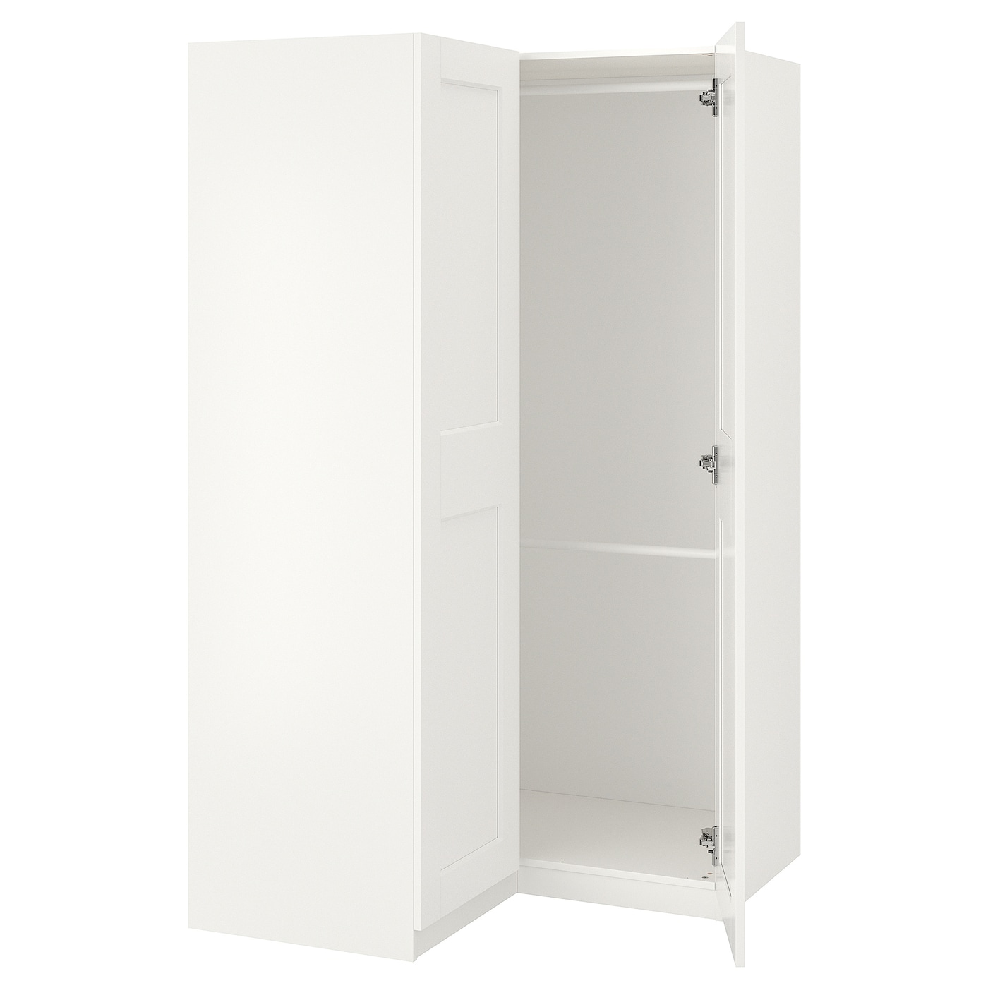 Угловой шкаф - IKEA PAX/GRIMO, белый, 111-111x201 см, ПАКС/ГРИМО ИКЕА