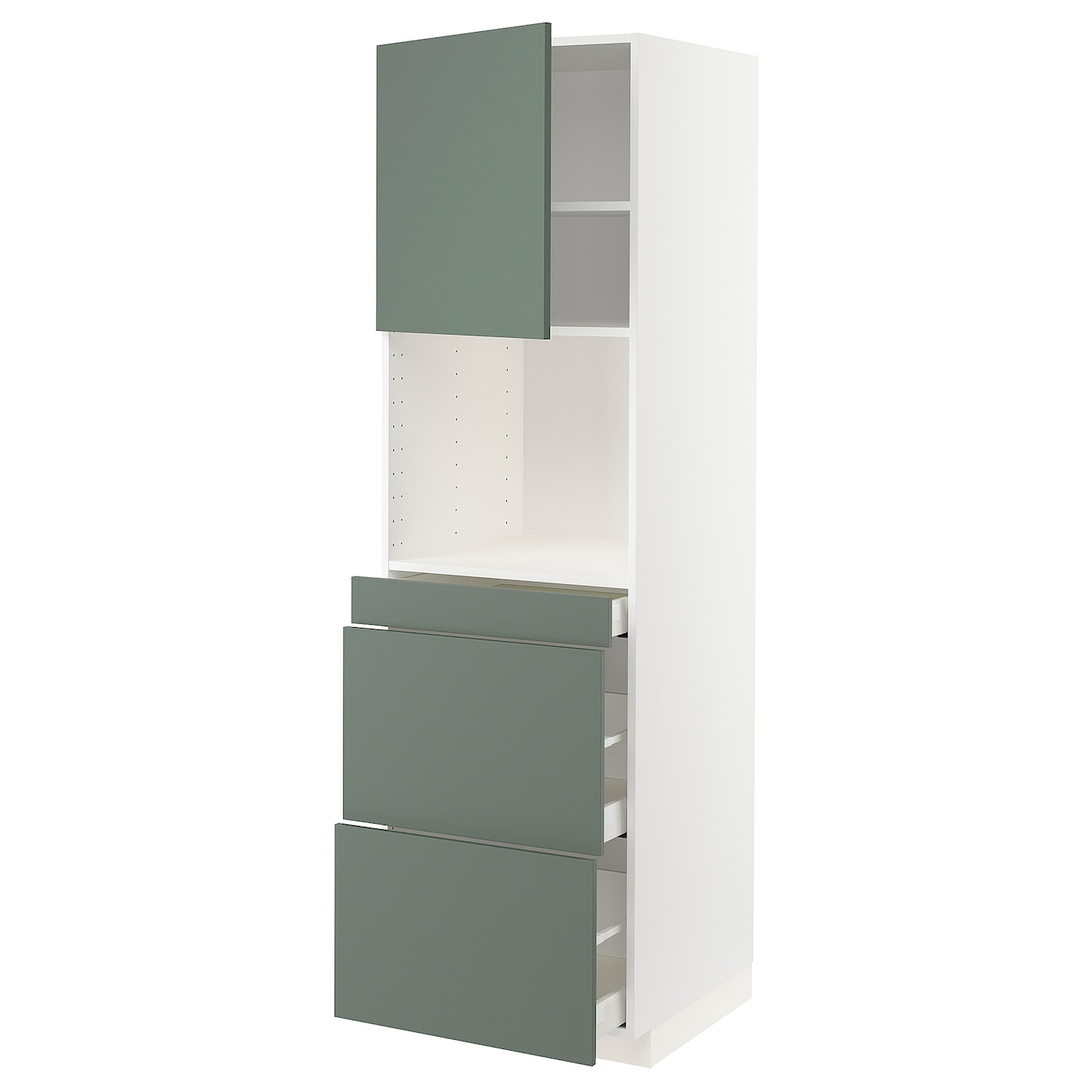 Шкаф - METOD / MAXIMERA  IKEA/ МЕТОД/МАКСИМЕРА  ИКЕА,  208х60 см, зеленый/белый