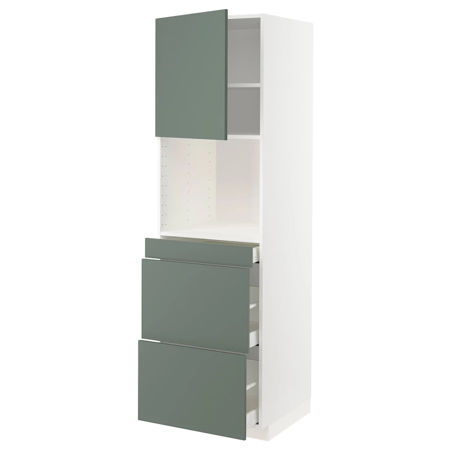 Шкаф - METOD / MAXIMERA  IKEA/ МЕТОД/МАКСИМЕРА  ИКЕА,  208х60 см, зеленый/белый (изображение №1)