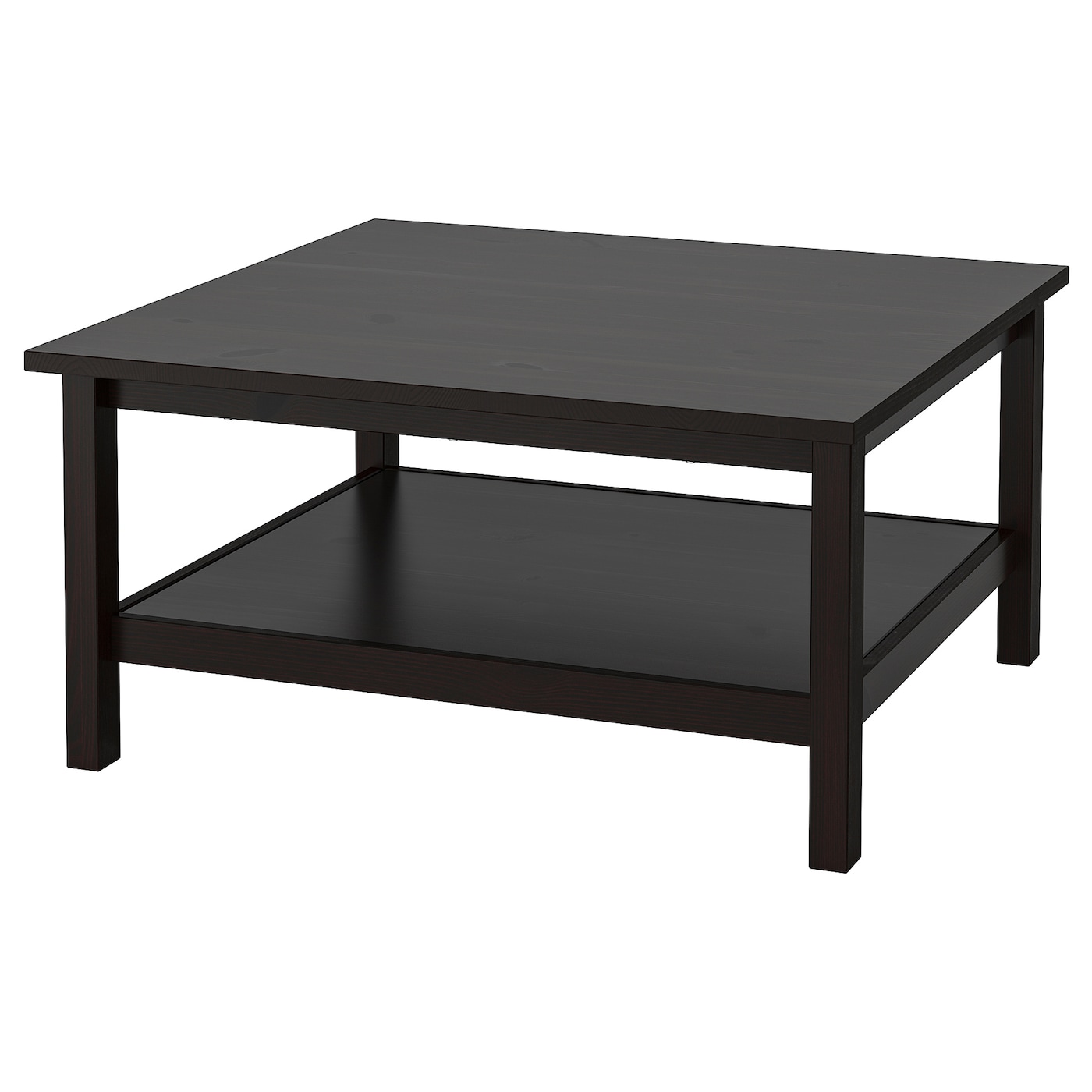Журнальный стол - HEMNES IKEA/ ХЕМНЕС ИКЕА, 90х90х46 см, черный