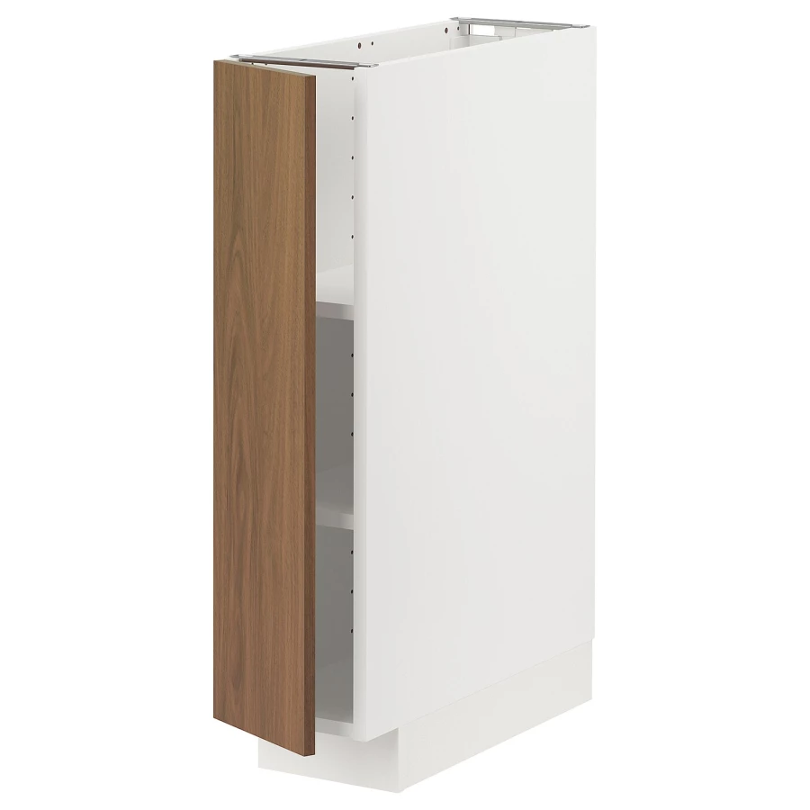 Напольный шкаф - METOD IKEA/ МЕТОД ИКЕА,  20х60 см, белый/коричневый (изображение №1)