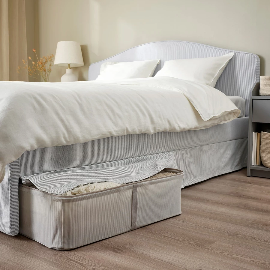 Каркас кровати - RAMNEFJÄLL / RAMNEFJАLL  IKEA/  РАМНЕФЬЕЛЛЬ ИКЕА,  200х160 см, серый (изображение №5)