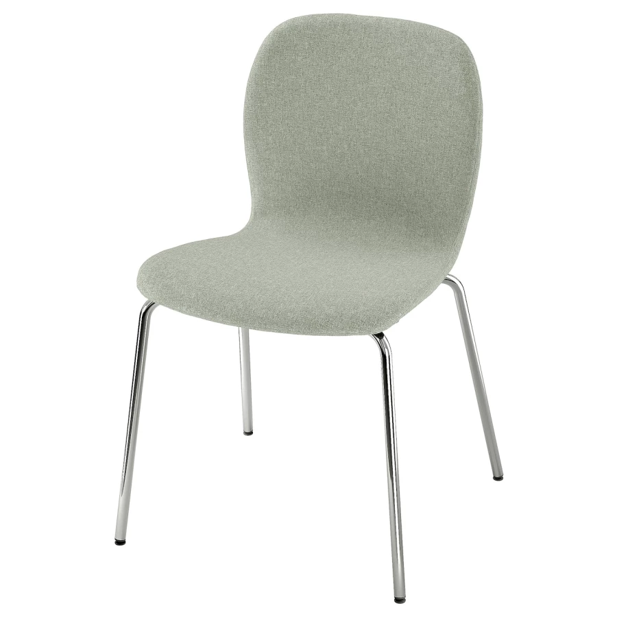 Стул - IKEA KARLPETTER/SEFAST,80х52х50 см,  зеленый/металлик, ИКЕА (изображение №1)