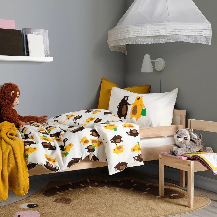 Детский ковер - BRUMMIG IKEA/ БРУММИГ ИКЕА, 150х94 см, коричневый (изображение №5)