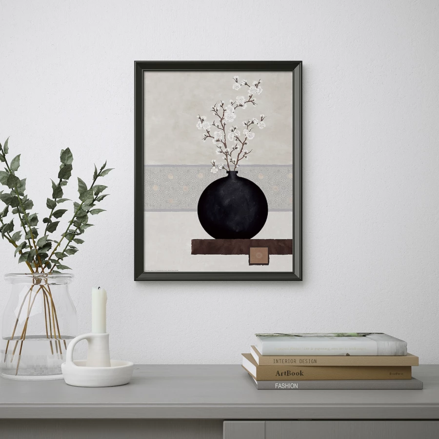 Постер - IKEA BILD, 30х40 см, «Ветка Белого цветка», БИЛЬД ИКЕА (изображение №2)