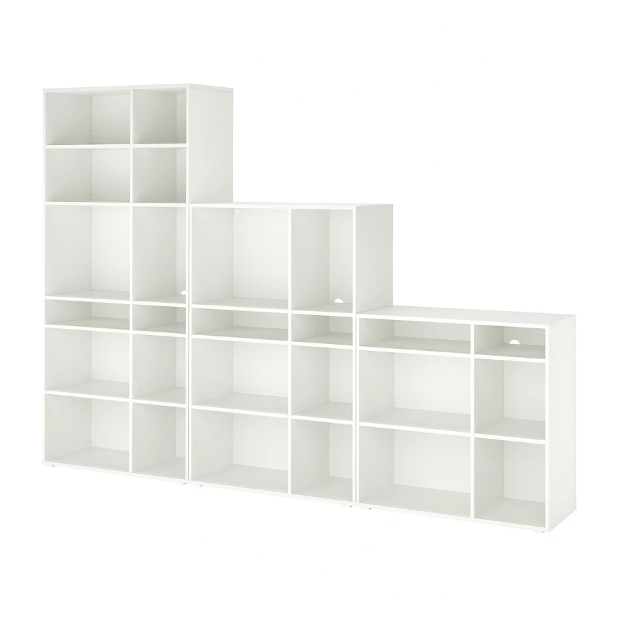 Открытый шкаф - VIHALS IKEA/ВИХАЛС ИКЕА, 37х90х200 см, белый (изображение №1)
