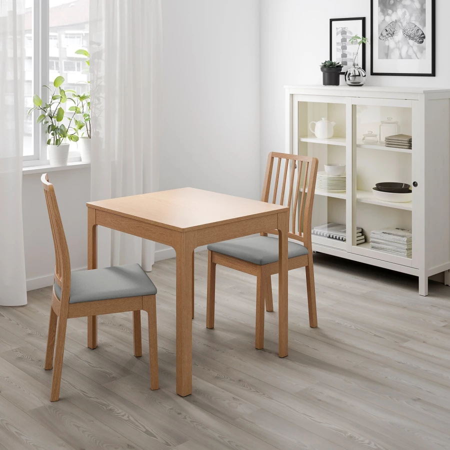 Раздвижной обеденный стол - IKEA EKEDALEN, 120/70/75 см, дуб, ЭКЕДАЛЕН ИКЕА (изображение №2)