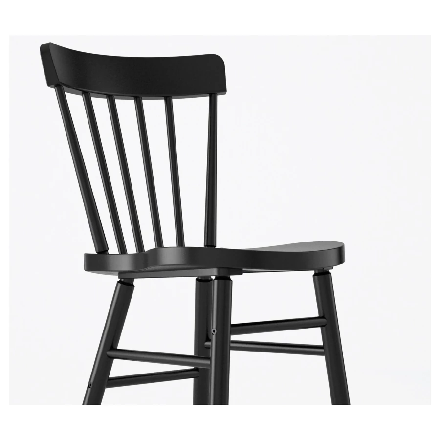 Стол и 6 стульев - MÖCKELBY / NORRARYD IKEA/ МЕКЕЛЬБИ/НОРРАРИД ИКЕА, 235х100х74 см, черный/дерево (изображение №6)