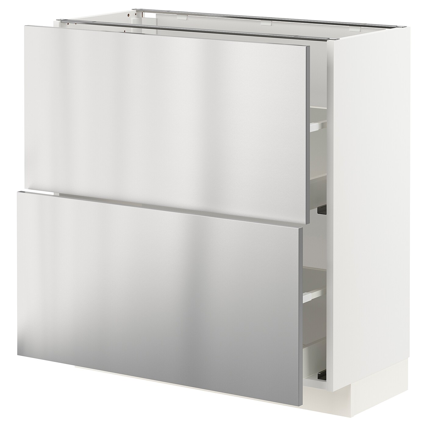 Напольный кухонный шкаф  - IKEA METOD MAXIMERA, 88x39x80см, белый/светло-серый, МЕТОД МАКСИМЕРА ИКЕА