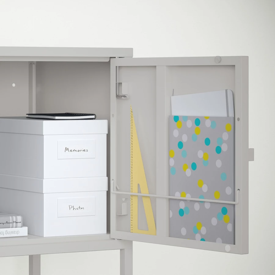 Комбинация для хранения - LIXHULT IKEA/ ЛИКСГУЛЬТ ИКЕА, 92х120 см, серый (изображение №5)