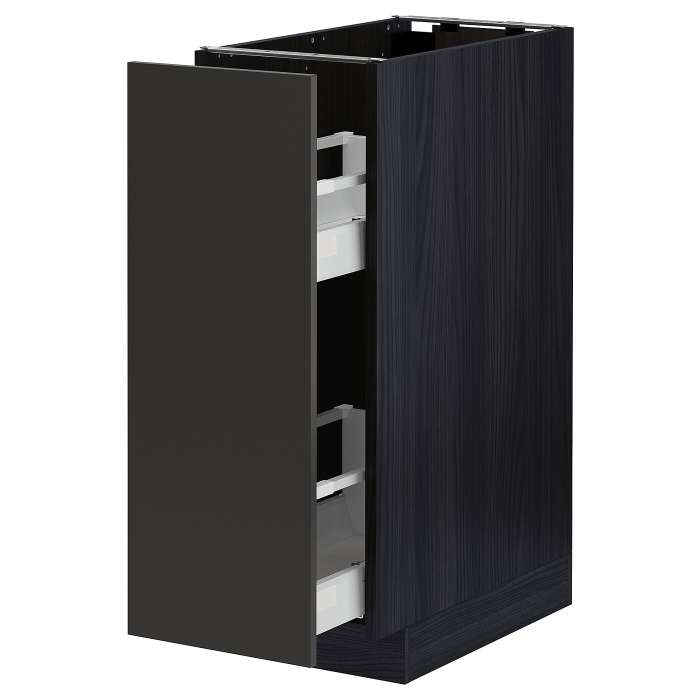 Напольный шкаф - IKEA METOD MAXIMERA, 88x62x30см, черный, МЕТОД МАКСИМЕРА ИКЕА