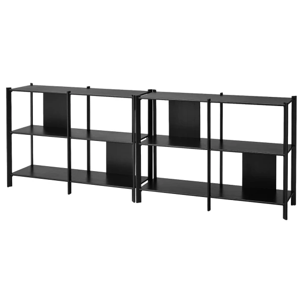Стеллаж - IKEA JÄTTESTA/JATTESTA, 240х40х85 см, черный, ЙЕТТЕСТА ИКЕА