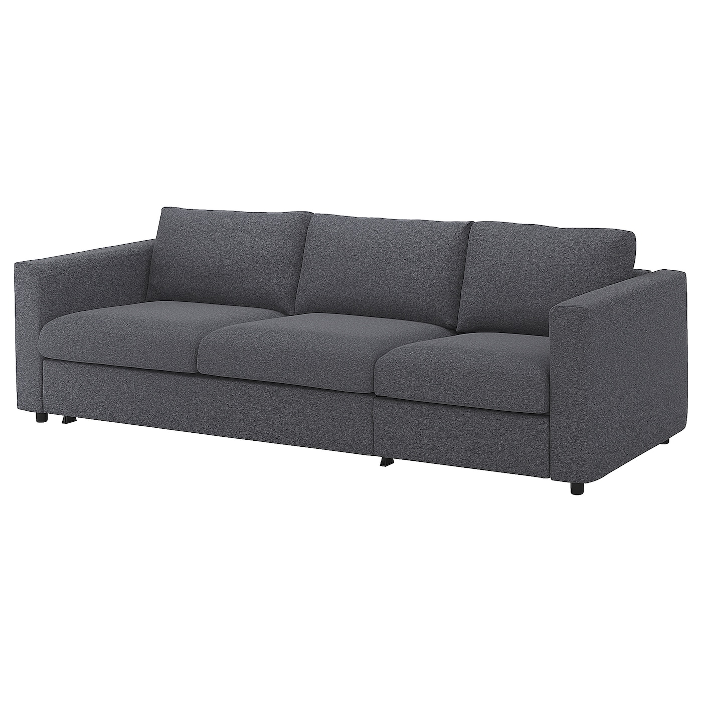 3-местный диван с шезлонгом - IKEA VIMLE, 98x261см, темно-серый, ВИМЛЕ ИКЕА