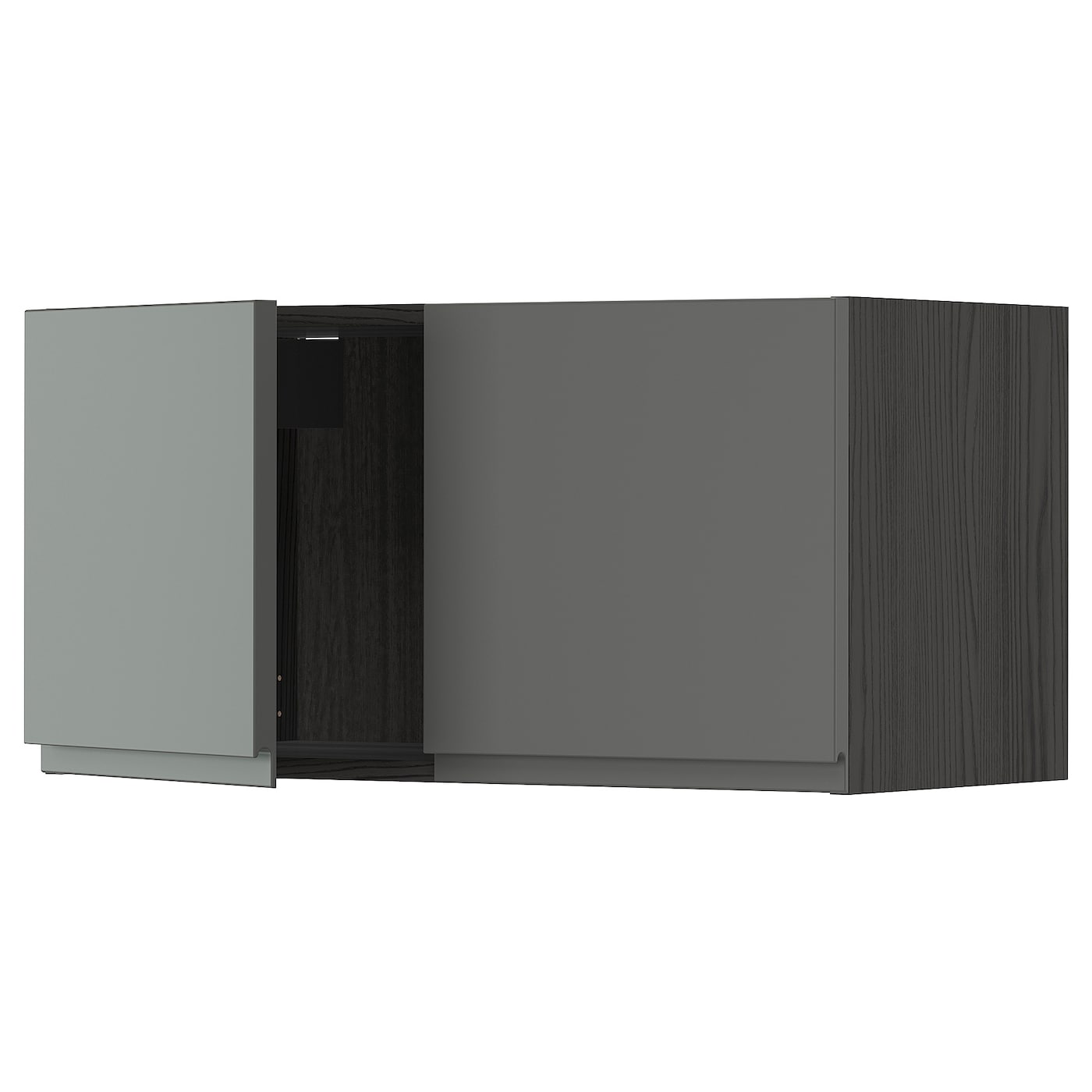 Навесной шкаф - METOD IKEA/ МЕТОД ИКЕА, 40х80 см, черный/темно-серый