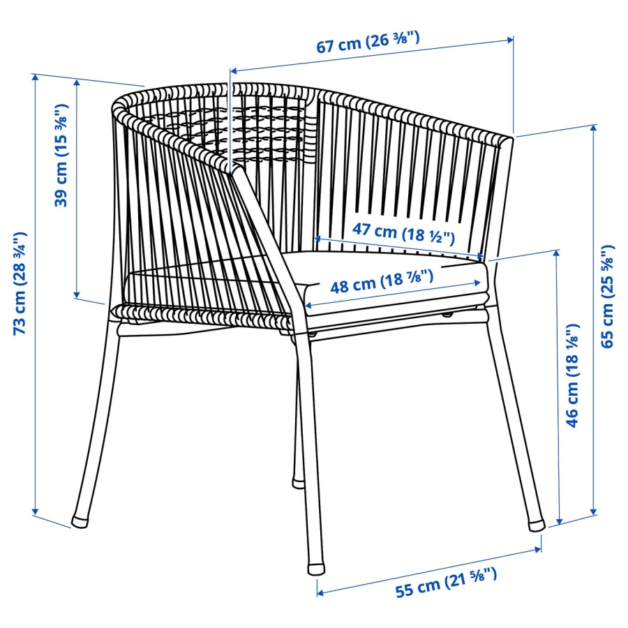 Стол и 4 стула - SEGERÖN / SEGERОN IKEA/ СЕГЕРОН ИКЕА,  147х91х75 см, зеленый (изображение №3)