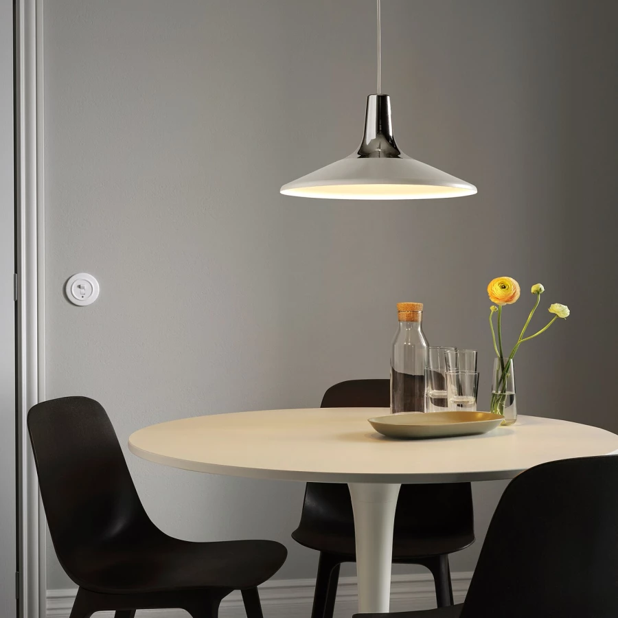 Подвесной светильник - FYRTIOFYRA  IKEA/ ФУРТИОФУРА  ИКЕА, 38 см,  белый (изображение №4)