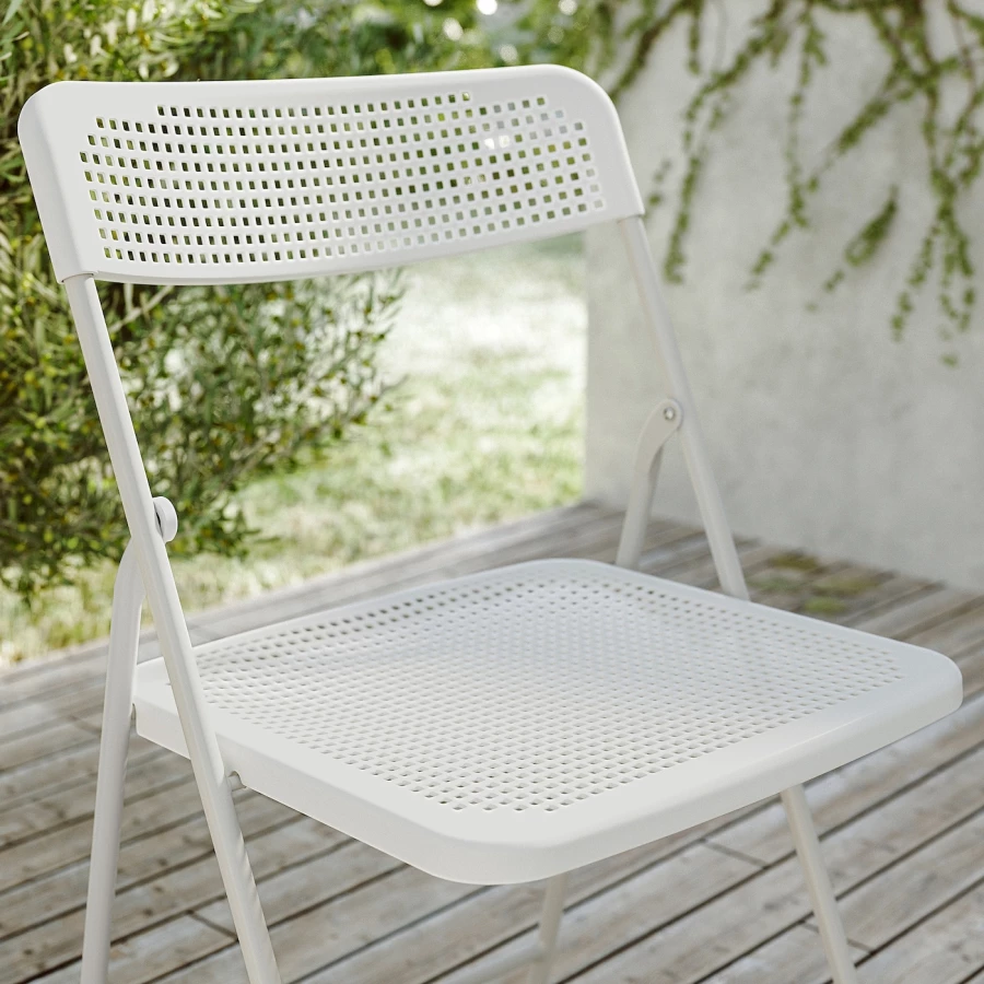 Стол раскладной пристенный+2 стула - TORPARÖ IKEA/ ТОРПАРЕ ИКЕА, 50 см, белый (изображение №4)