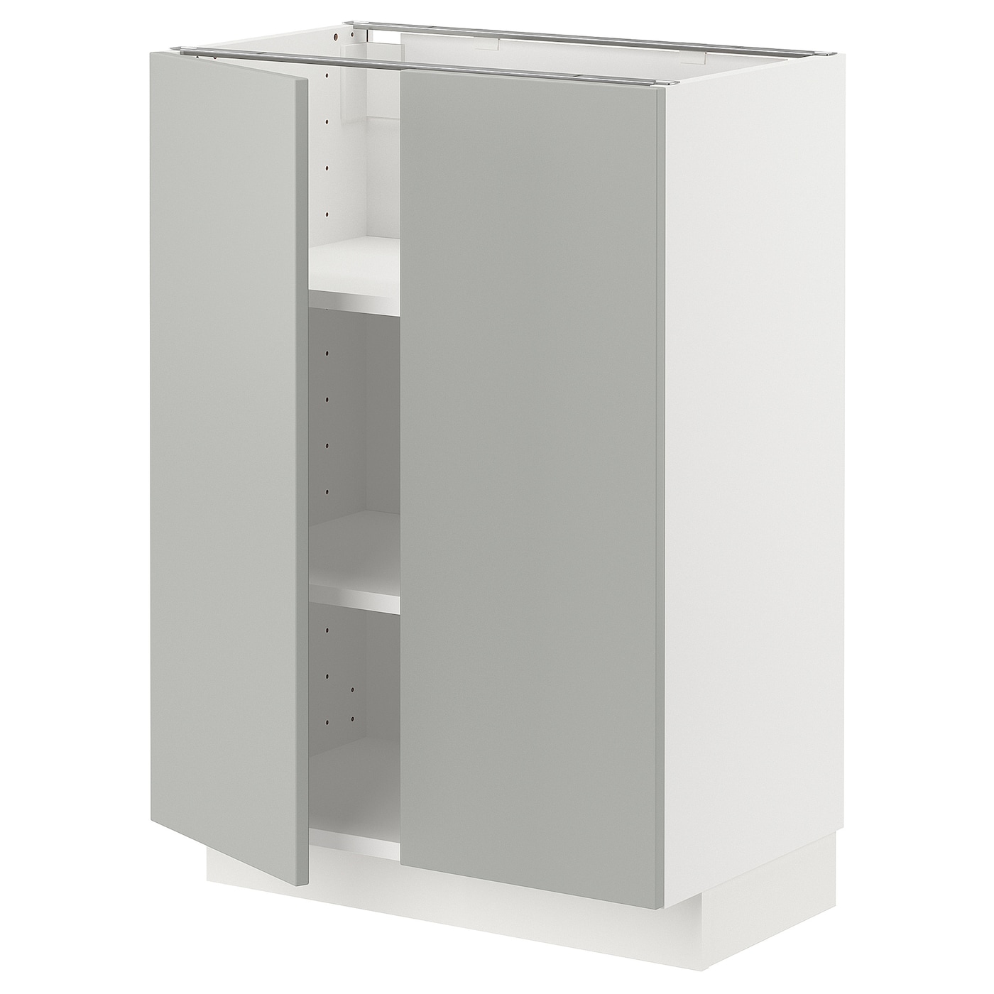Напольный шкаф - METOD IKEA/ МЕТОД ИКЕА,  60х88 см, белый/светло-серый