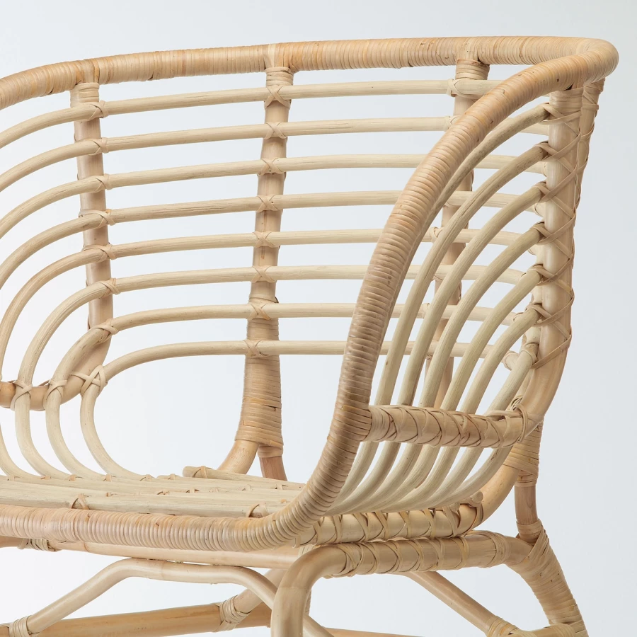 Кресло садовое - IKEA BUSKBO, 75х52 см, коричневый/светло-коричневый, БУСКБУ ИКЕА (изображение №7)