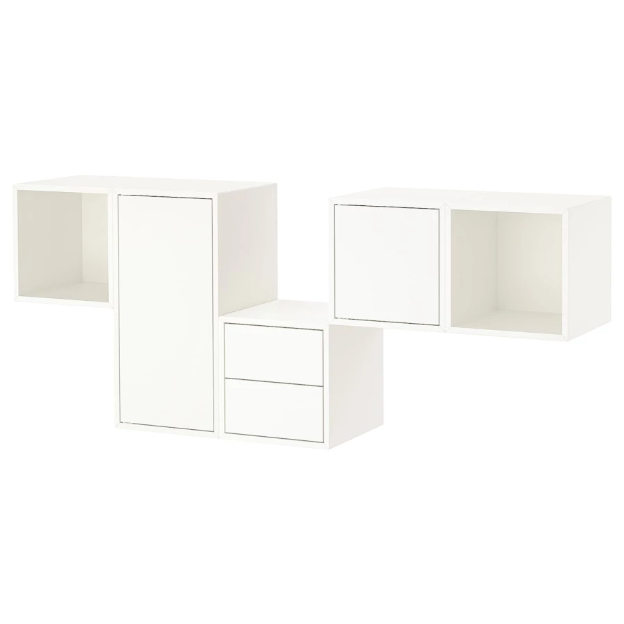 Комбинация навесных шкафов- IKEA EKET, 175x35x70 см, белый, ЭКЕТ ИКЕА (изображение №1)