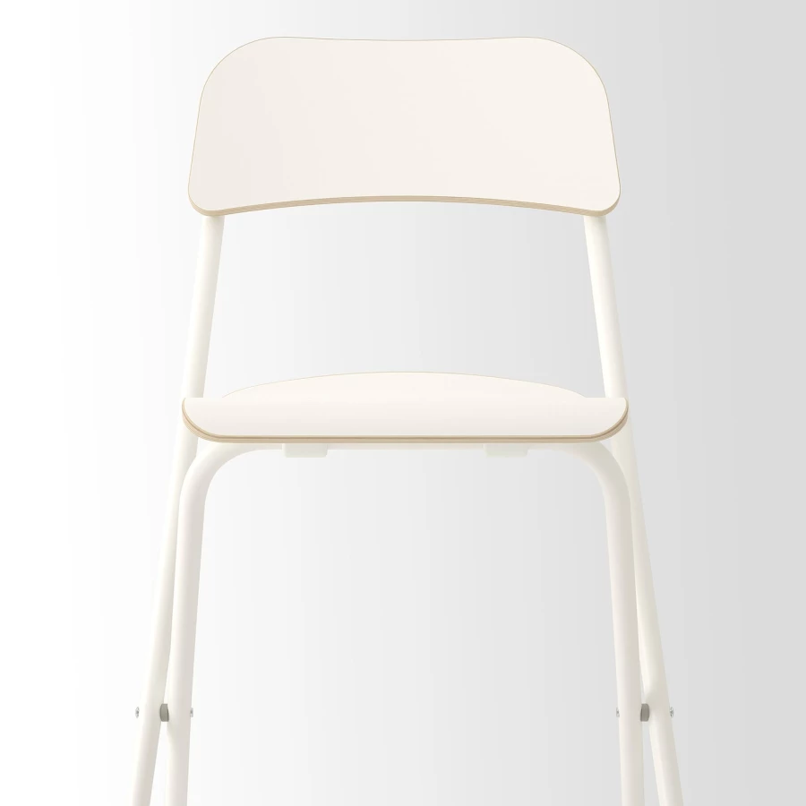 Барный стул со спинкой, складной - IKEA FRANKLIN/ФРАНКЛИН ИКЕА , белый, 95х50х44 см (изображение №9)