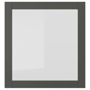 Стеклянная дверца - SINDVIK IKEA/ СИНДВИК ИКЕА, 60x64 см, серый