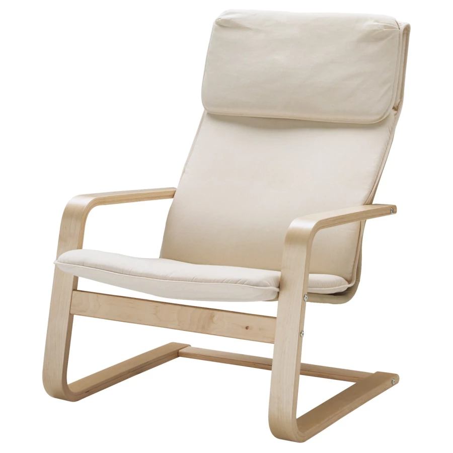 Кресло-качалка - IKEA PELLO/ПЕЛЛО ИКЕА, 67х85х96 см, белый (изображение №1)