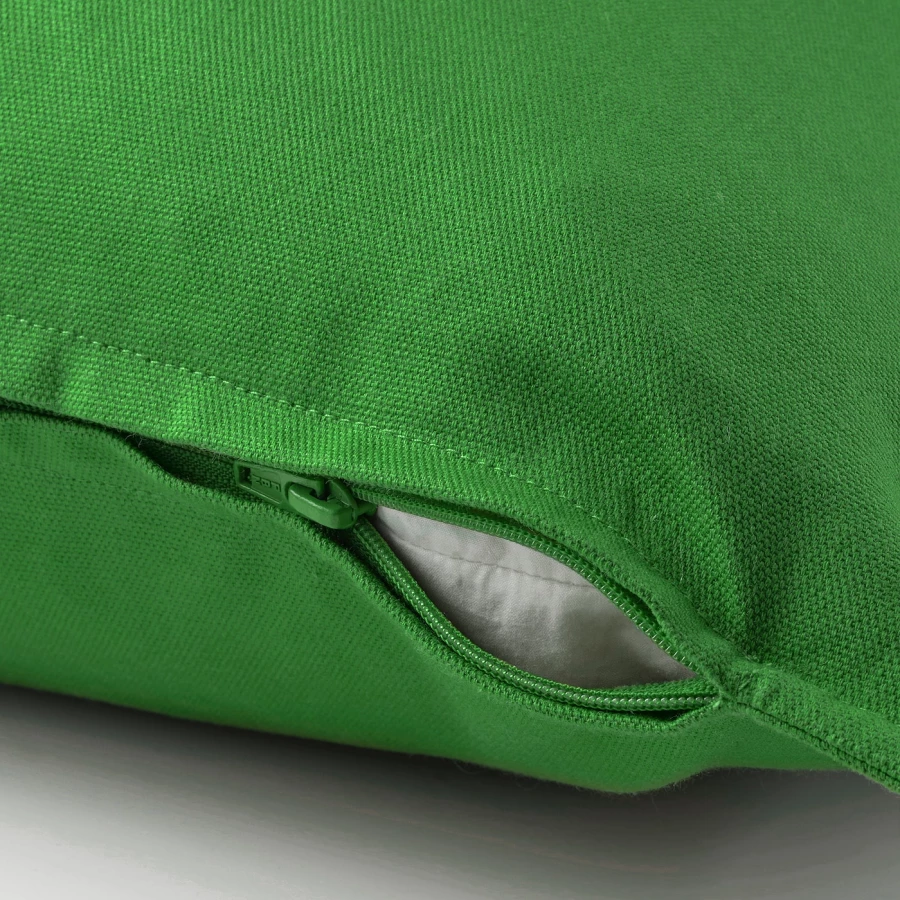 Подушка - GURLI IKEA/ ГУРЛИ ИКЕА, 50х50 см, зеленый (изображение №3)