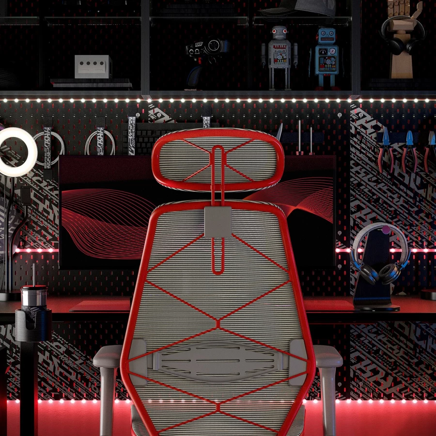 Игровое кресло - STYRSPEL IКЕА, СТИРСПЕЛ ИКЕА, 69х71 см, черный (изображение №8)