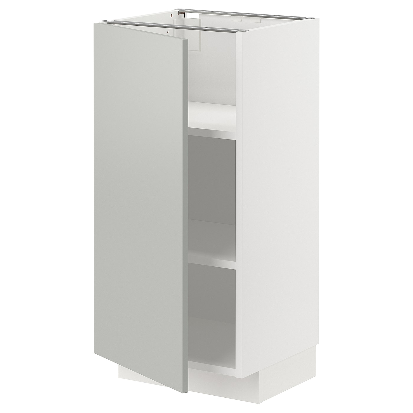 Напольный шкаф - METOD IKEA/ МЕТОД ИКЕА,  88х40 см, белый/серый