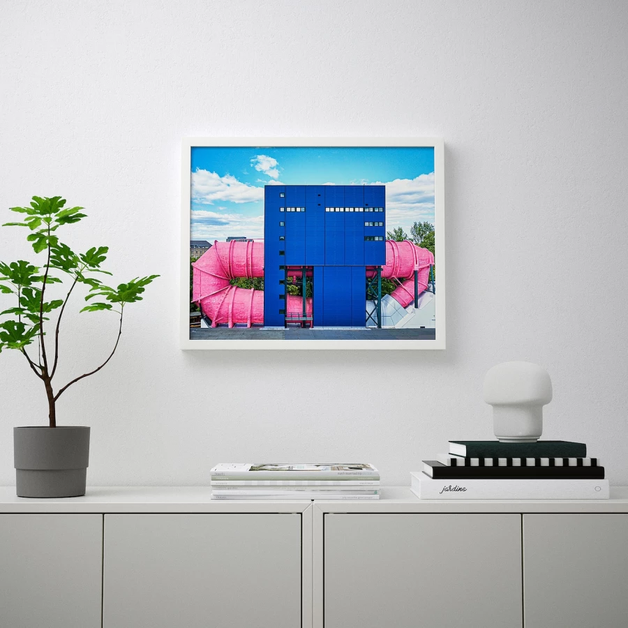 Постер - IKEA BILD, 50х40 см, «Розовые трубы, Берлин», БИЛЬД ИКЕА (изображение №2)