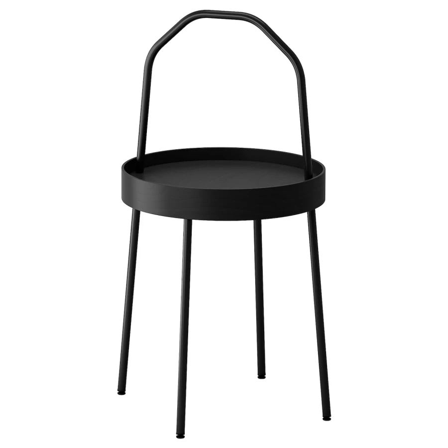 Столик придиванный - IKEA BURVIK/БУРВИК ИКЕА, 45х78х38 см, черный (изображение №1)