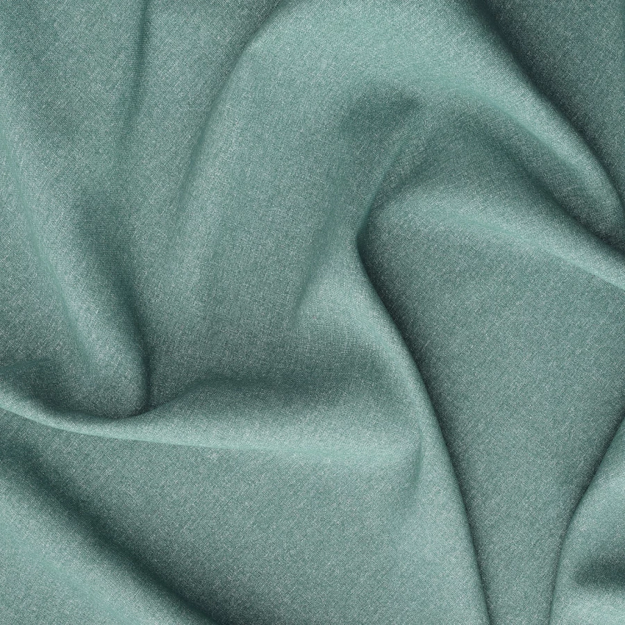 Штора, 2 шт. - IKEA HANNALENA, 300х145 см, сине-зеленый, ХАННАЛЕНА ИКЕА (изображение №2)