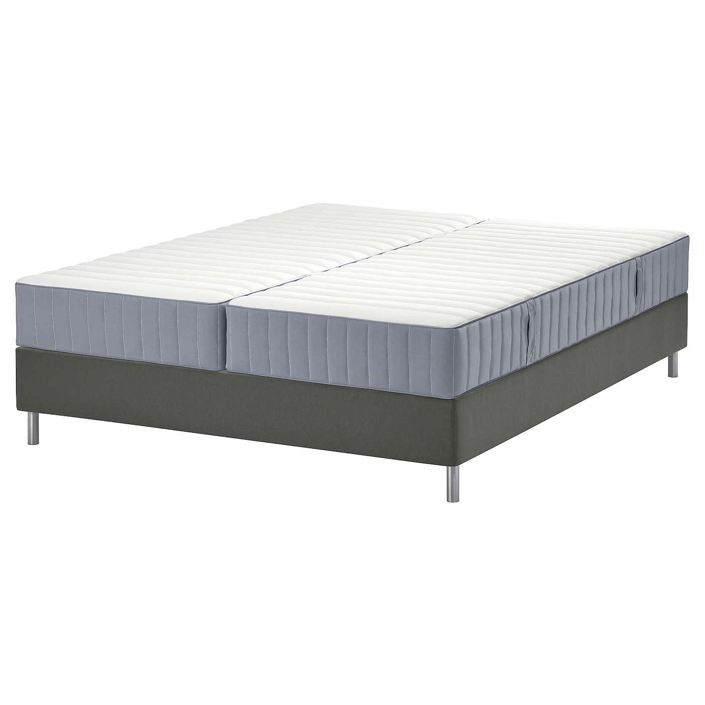 Кровать - LYNGÖR / LYNGОR IKEA/ ЛЮНГЕРЬ ИКЕА,  180х200 см, серый