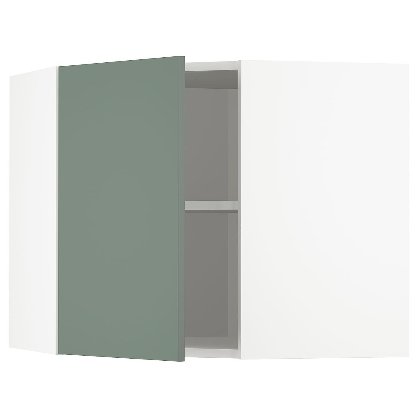 Шкаф  - METOD IKEA/ МЕТОД ИКЕА, 60х68 см, белый/темно-зеленый