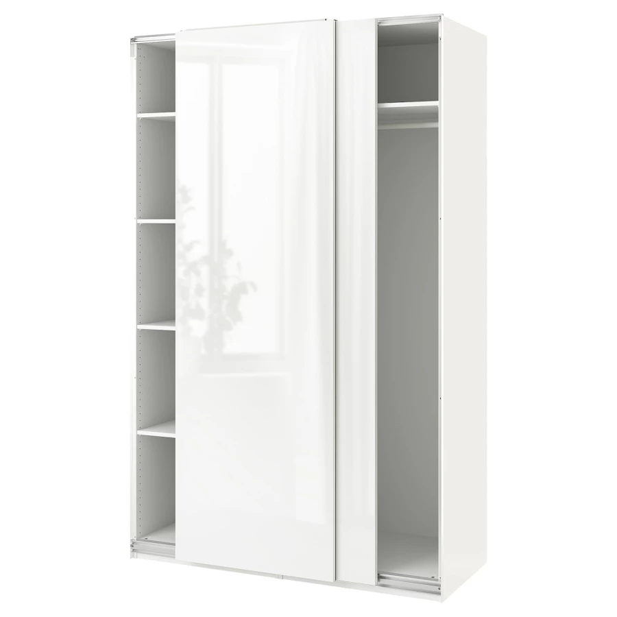 Шкаф-купе - IKEA PAX/HASVIK/ ПАКС/ХАСВИК ИКЕА, 150x66x236 см, белый (изображение №1)