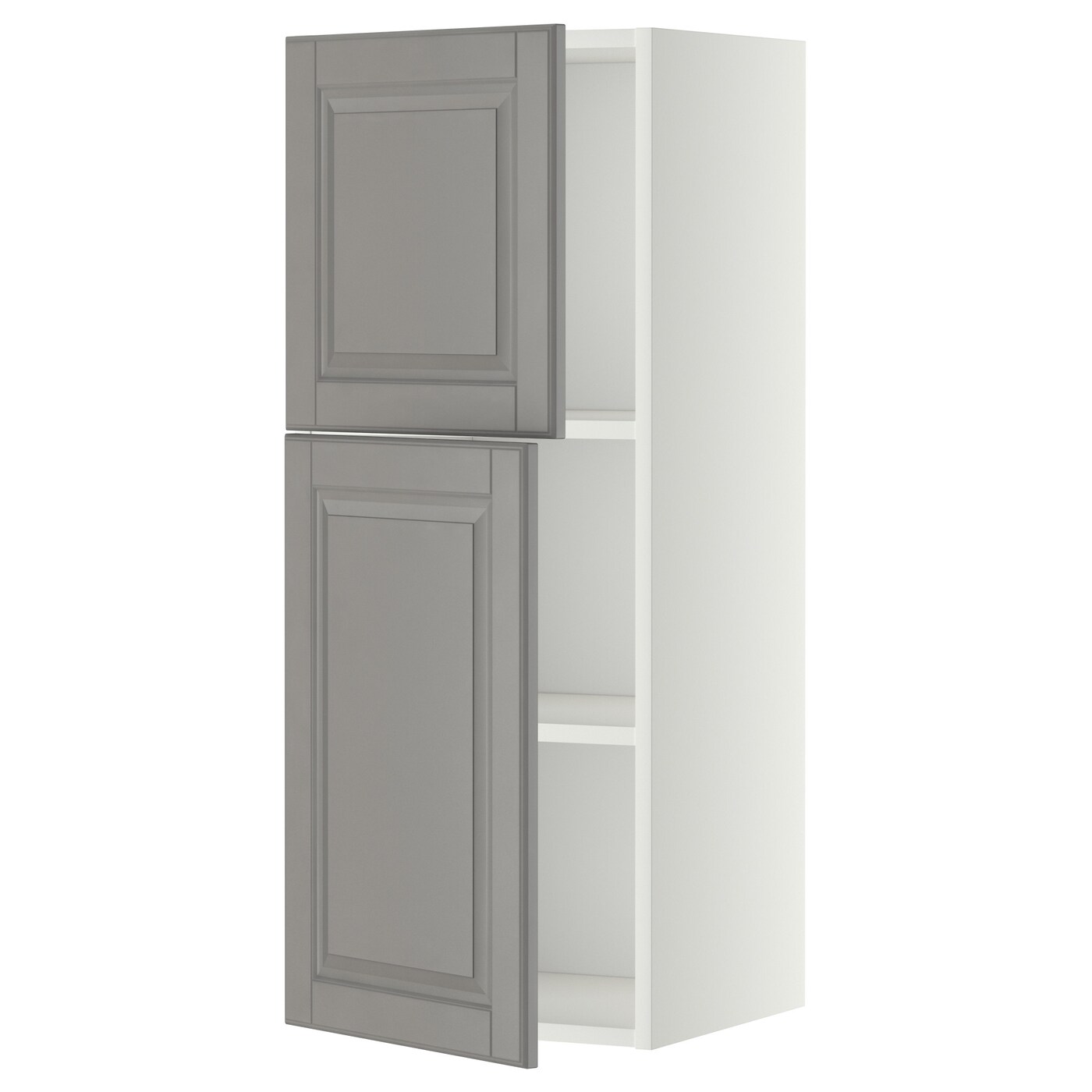 Навесной шкаф с полкой - METOD IKEA/ МЕТОД ИКЕА, 100х40 см, белый/серый