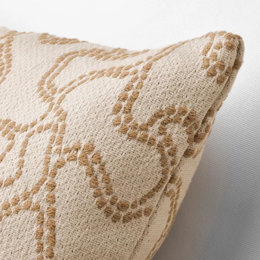 Чехол на подушку - GULDFLY IKEA/ ГОЛДФЛУ ИКЕА, 50х50 см,  светлый (изображение №5)