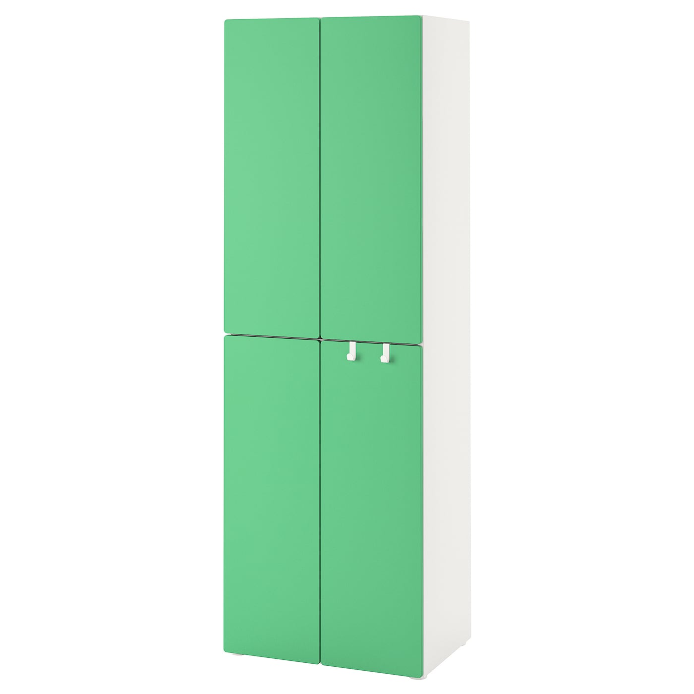 Шкаф детский - IKEA PLATSA/SMÅSTAD/SMASTAD, 60x40x180 см, белый/зеленый, ИКЕА