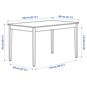 Второе фото. NÄSINGE / BERGMUND Стол и 4 стула ИКЕА