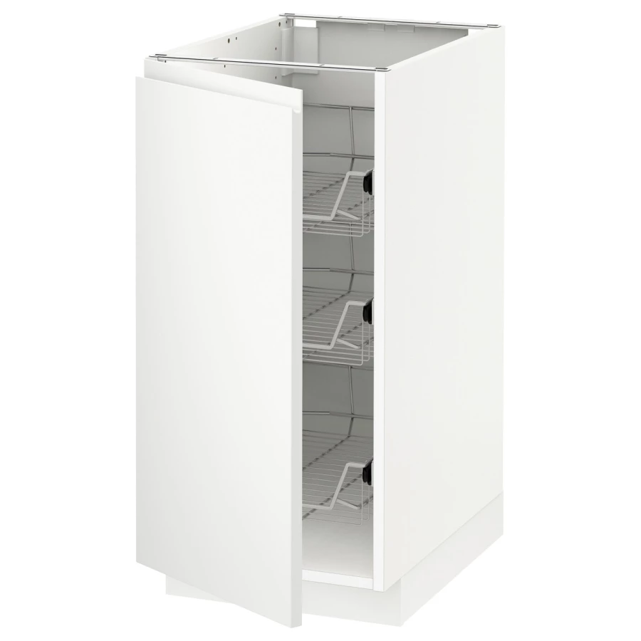 Навесной шкаф - METOD IKEA/ МЕТОД ИКЕА, 88х40 см, белый (изображение №1)