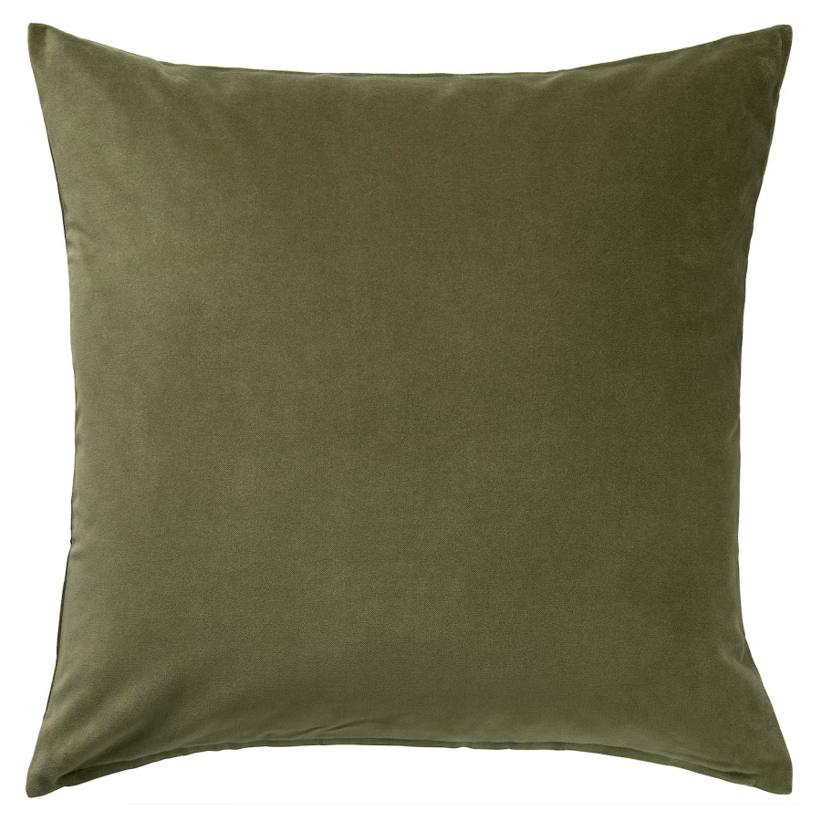 Чехол на подушку - SANELA IKEA/ САНЕЛА ИКЕА, 50х50  см, темно-зеленый (изображение №1)
