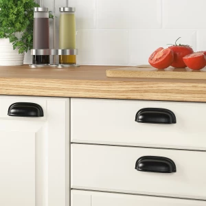 Второе фото. Ручка-скоба - IKEA ENERYDA, 8.9 см, черный, ЭНЕРИДА ИКЕА