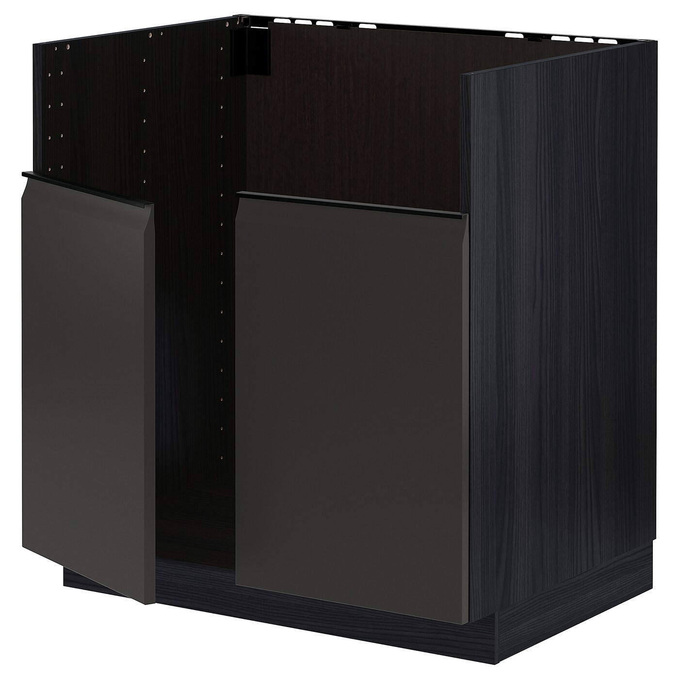 Шкаф под раковину /3 шт/2 шт - METOD / HAVSEN  IKEA/ МЕТОД/ХАВСЕН/ИКЕА, 88х80 см,  черный