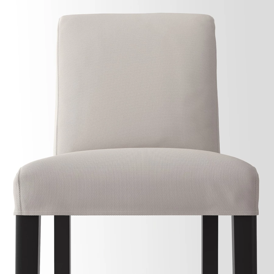 Барный стул со спинкой - BERGMUND IKEA/БЕРГМУНД ИКЕА, 97х45х48см, бежевый (изображение №4)