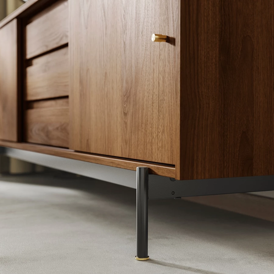 Тумба под ТВ - IKEA RÅDMANSÖ/РЭДМАНСЁ ИКЕА, 176х48х66 см, коричневый (изображение №4)