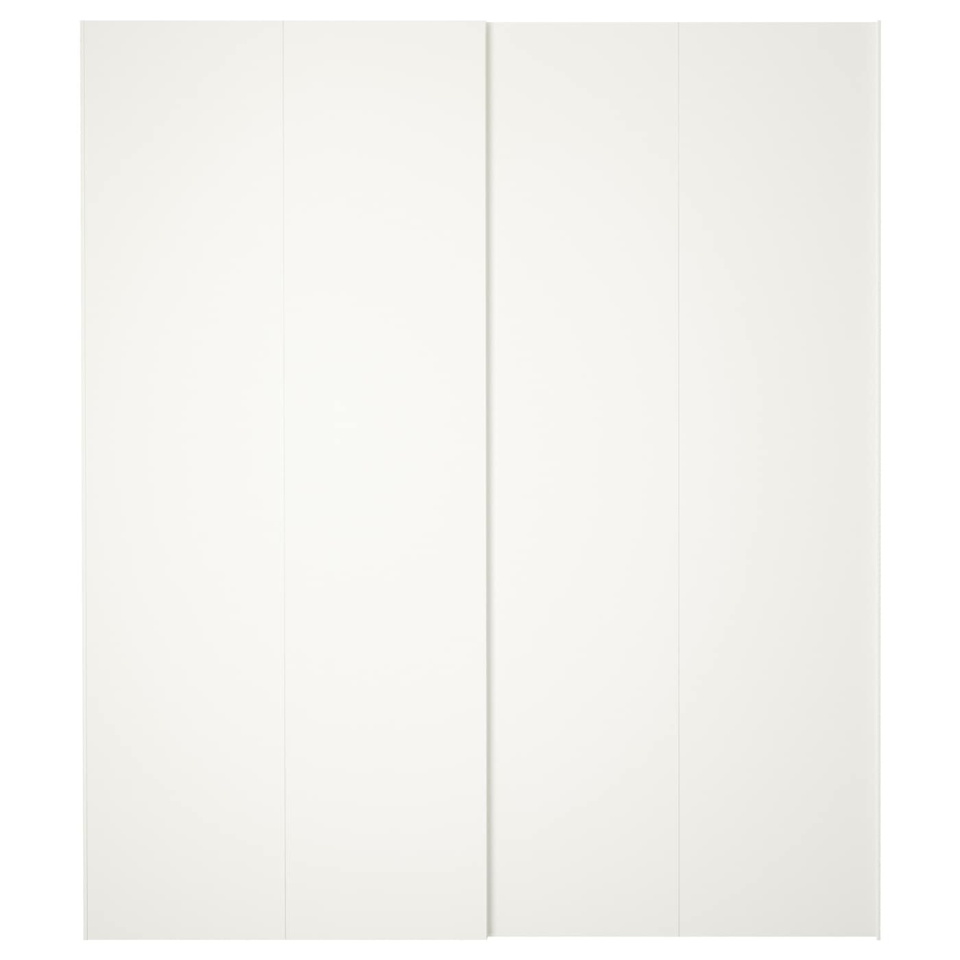 Пара раздвижных дверей - HASVIK IKEA/ ХАСВИК ИКЕА, 200х236 см,  белый